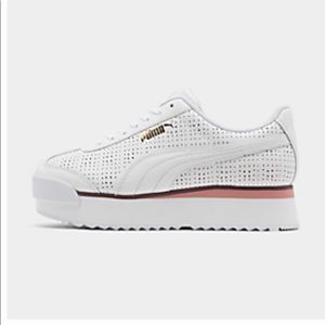 PUMA ROMA AMOR  burgundy & pink with gold accents